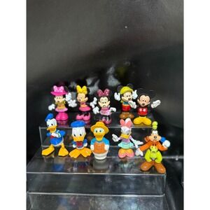Disney Mickey Mouse Minnie Donald Daisy Goofy 10 Piece Mini Figure  Collection